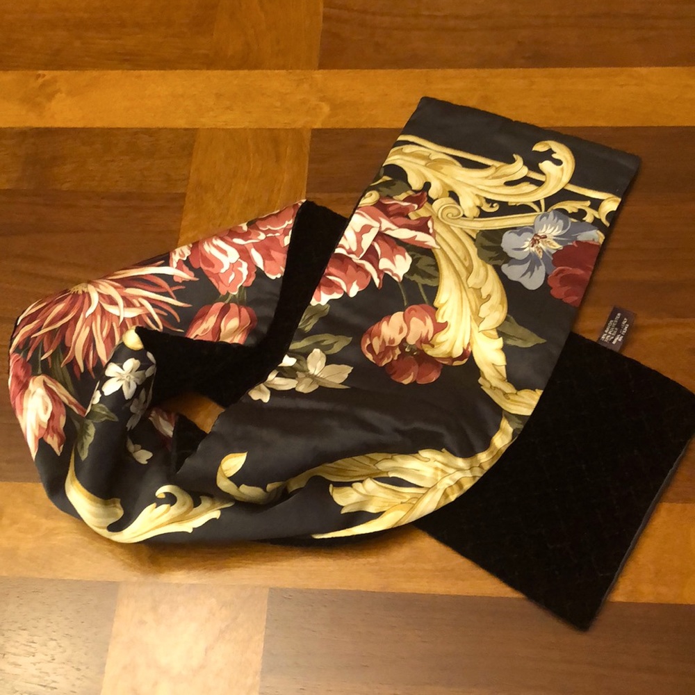 Silk Italian scarf, preowned 44x6.5 inches